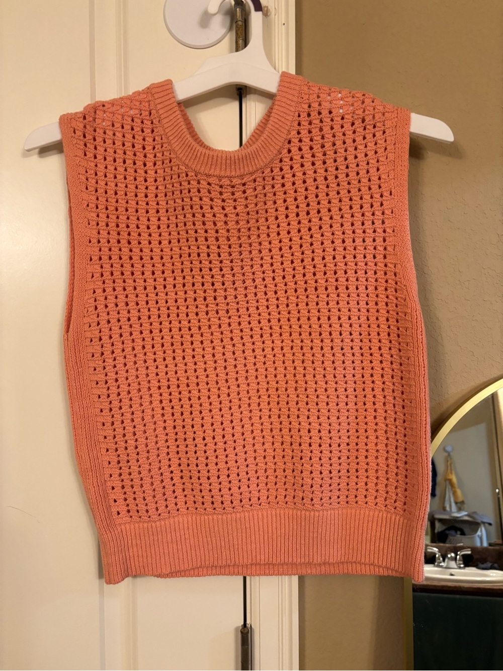 LOFT Coral Knit Sleeveless Tank Top